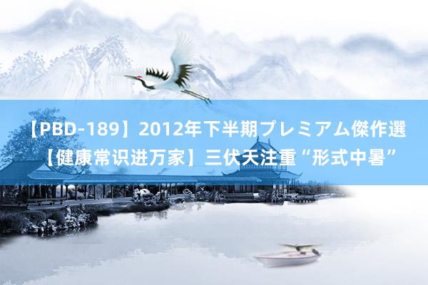 【PBD-189】2012年下半期プレミアム傑作選 【健康常识进万家】三伏天注重“形式中暑”